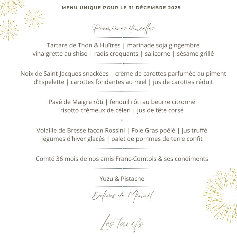 Le Diner de Gala de la Saint Sylvestre Rixheim